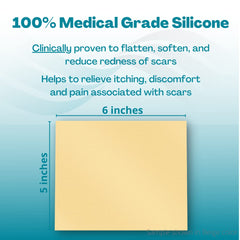 MyNewGel NewGel+ cut-to-shape application fits irregular scars.