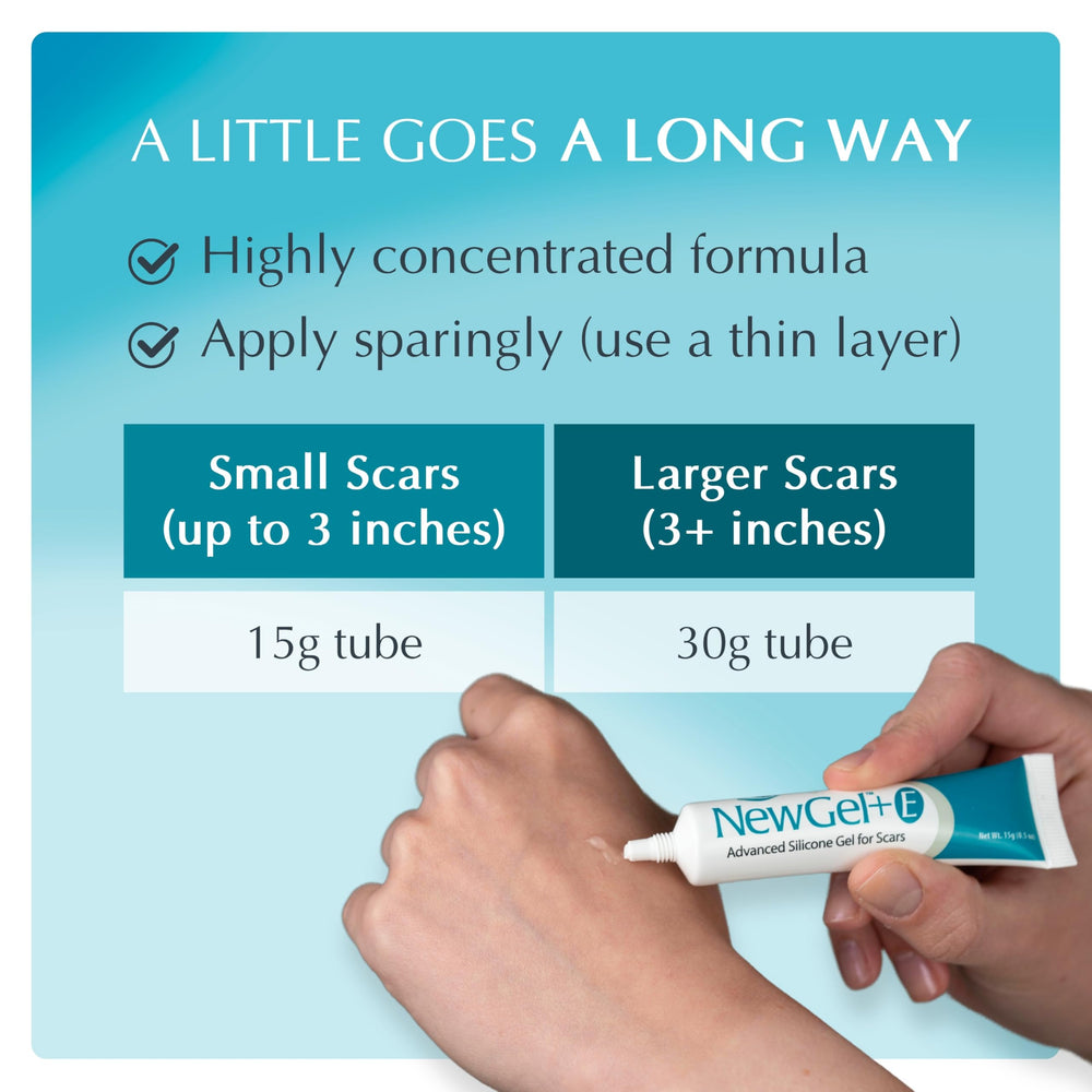 MyNewGel NewGel Plus Scar Gel ready to wear under makeup.