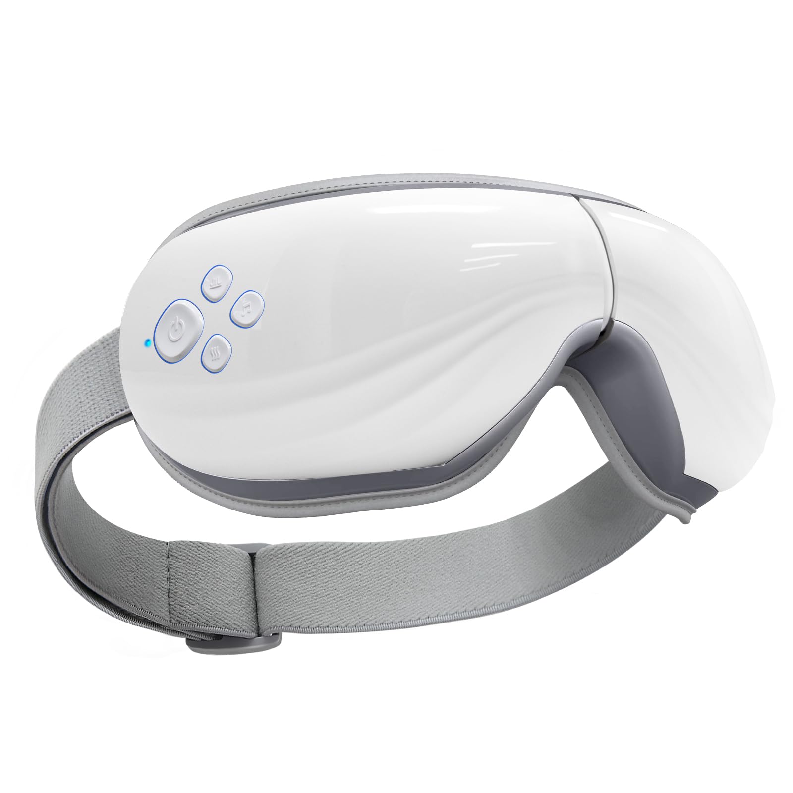 Mynt eye massager with heat and cooling for soothing relaxation after work.