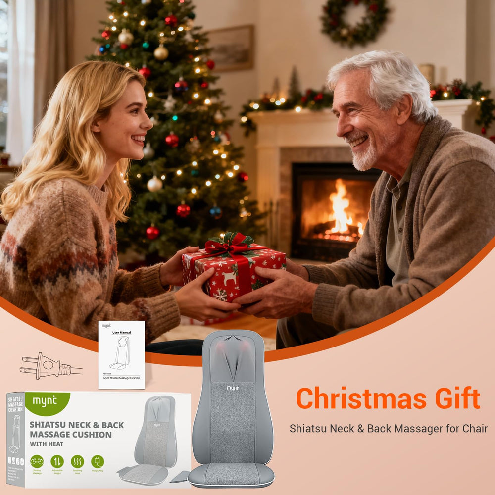Gift-ready packaging of the Mynt massager suitable for loved ones.