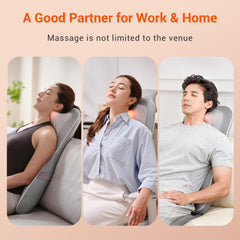 Mynt massager with height-adjustable neck support for a personalized fit.