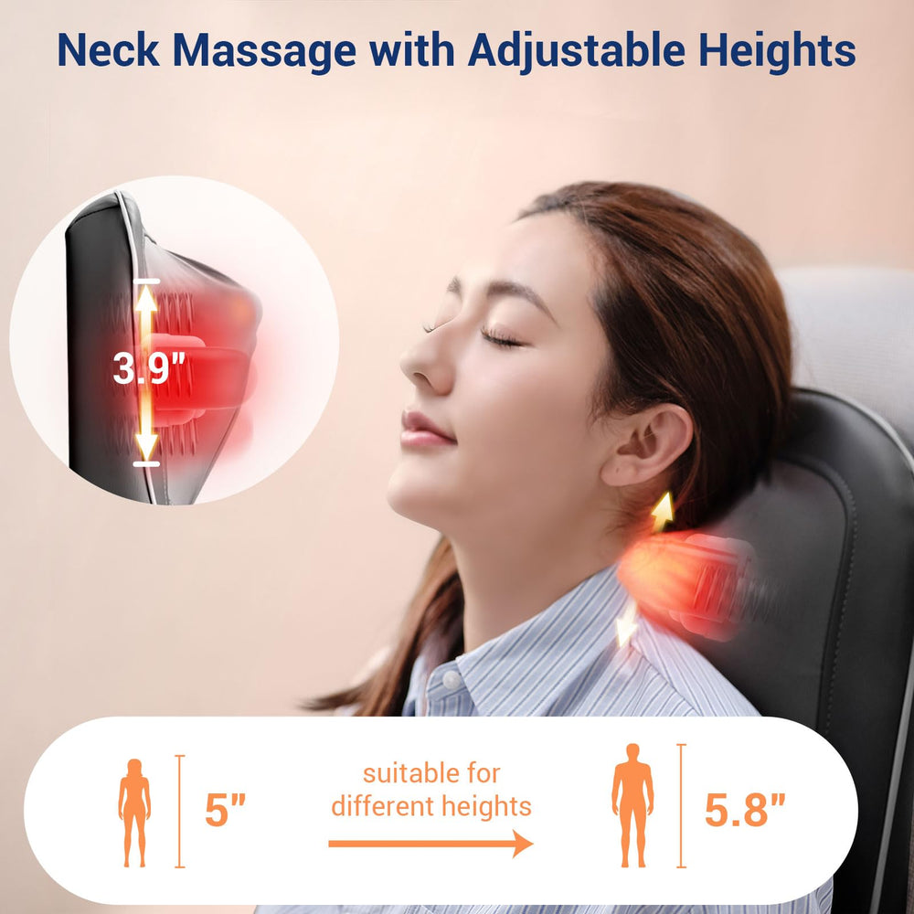 Close-up of Mynt six-rotating-node kneading action on neck area.