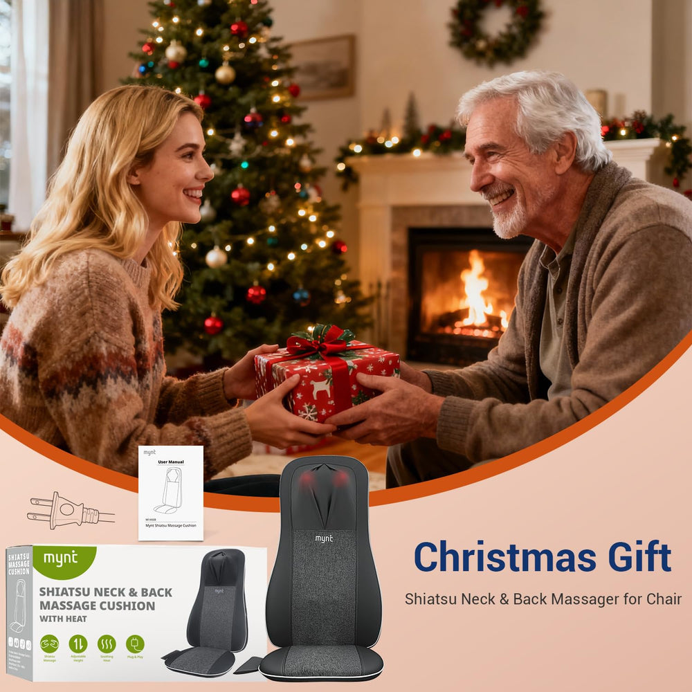 Mynt massager on a sofa provides targeted relaxation.