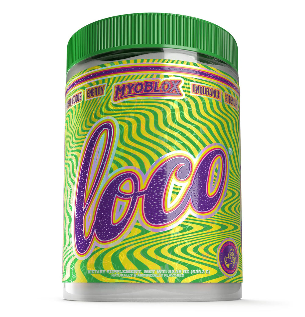 Myoblox Loco tub front for focused gym sessions.