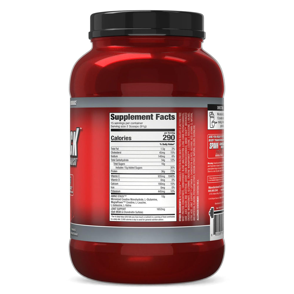 Myogenix Aftershock serving setup ready for a shake