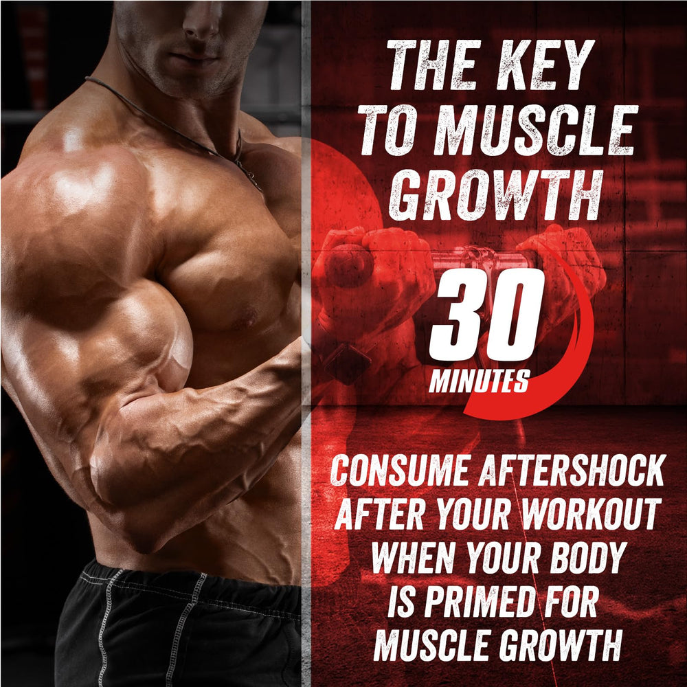 Myogenix Aftershock shaker mixing the formula for post-workout fueling