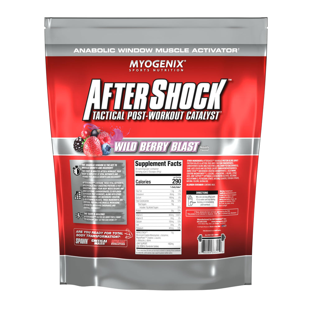 Close-up of Aftershock texture and light foam for smooth shakes.