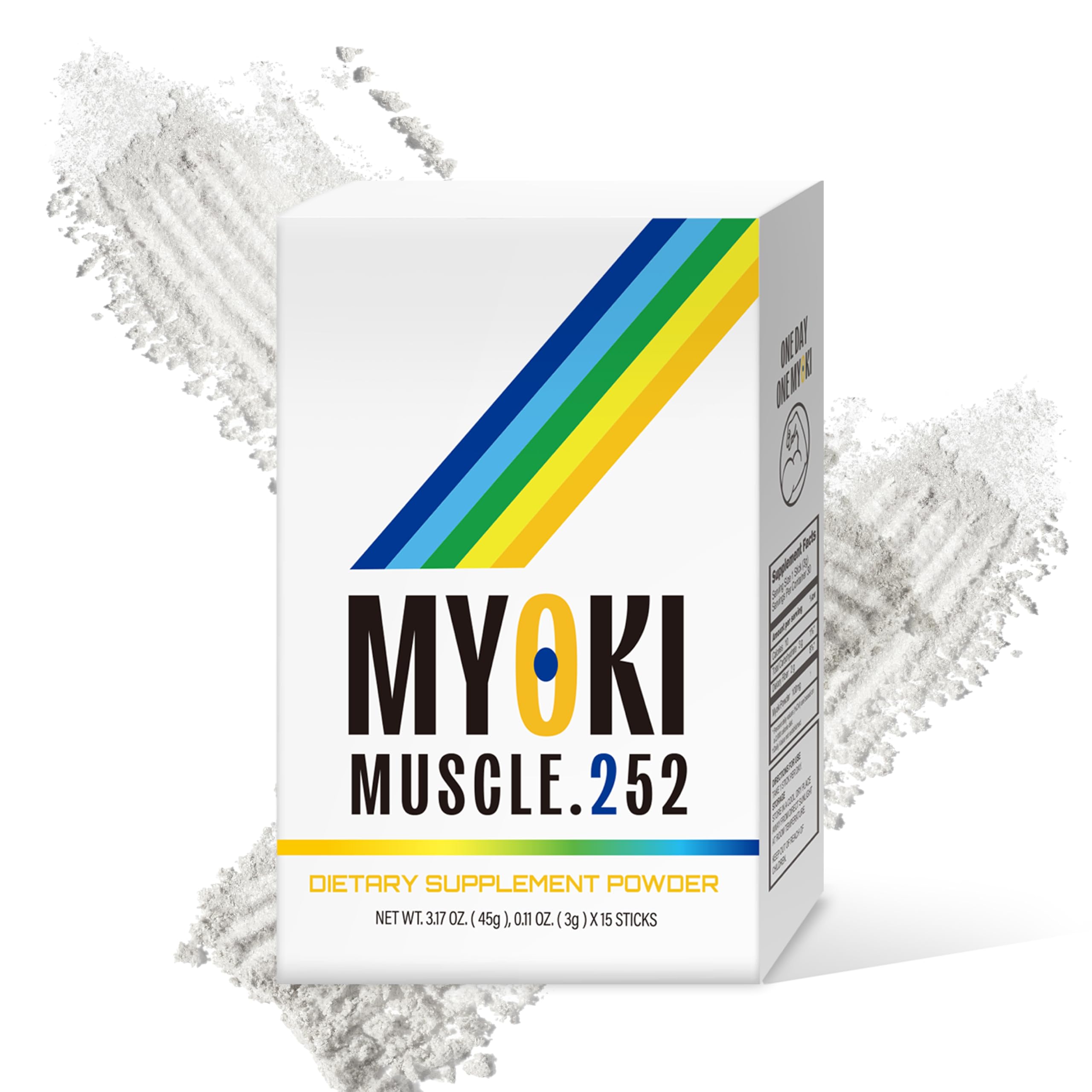 MYOKI Muscle Support Stick Pack ready to mix for daily lean muscle support.