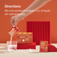 MYOVIV dosage instructions offer flexible use of one to two packets per day.