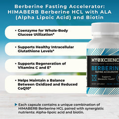 Dosing instructions for MYOXCIENCE Berberine Fasting Accelerator: before last meal