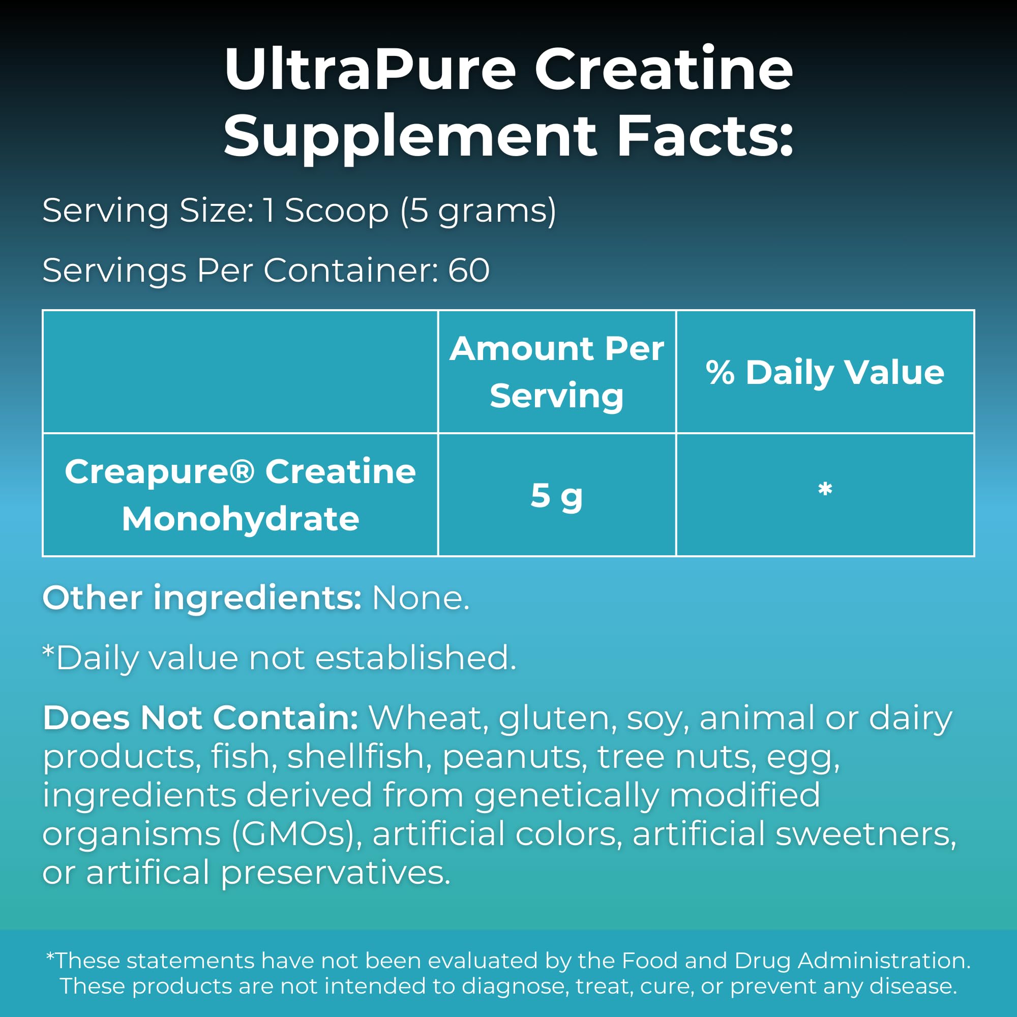 MYOXCIENCE Creapure Creatine Monohydrate scoop measuring a 5g serving for consistent energy.