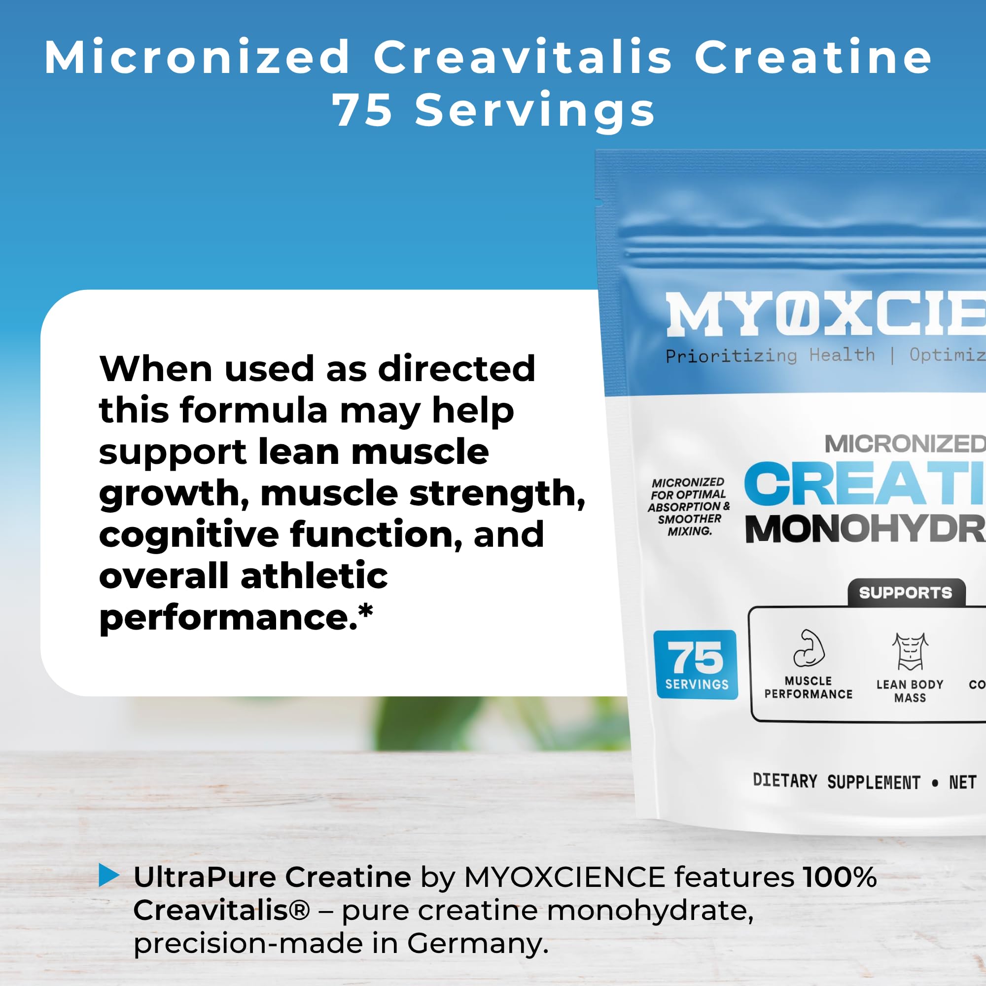 MYOXCIENCE Creavitalis manufacturing facility emphasizes trusted production practices.