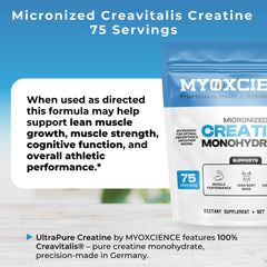 MYOXCIENCE Creavitalis manufacturing facility emphasizes trusted production practices.