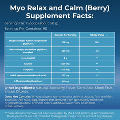 Close-up of MYOXCIENCE Myo Relax capsules for easy nightly use.