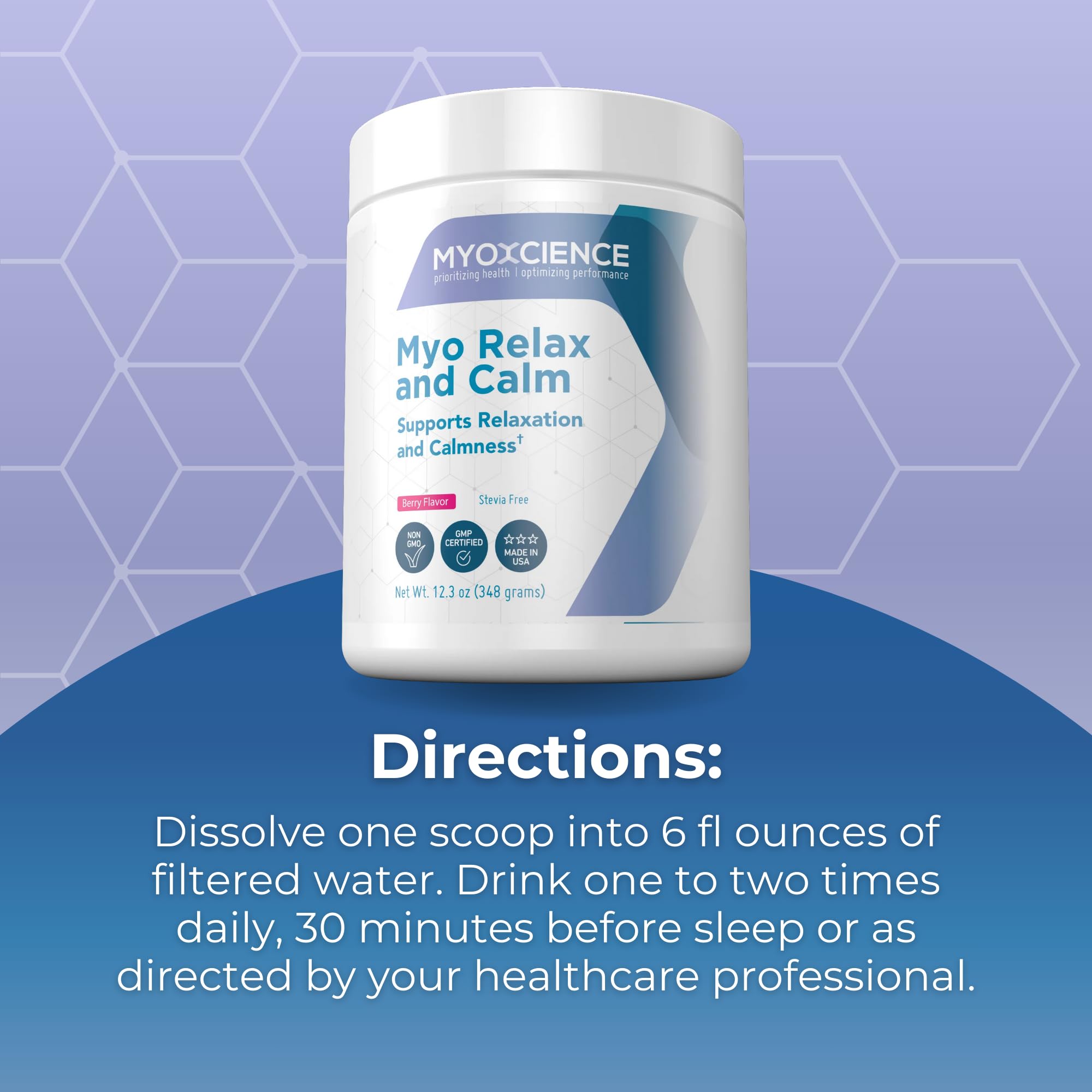 Daily-use setup featuring MYOXCIENCE Myo Relax in a routine kit.