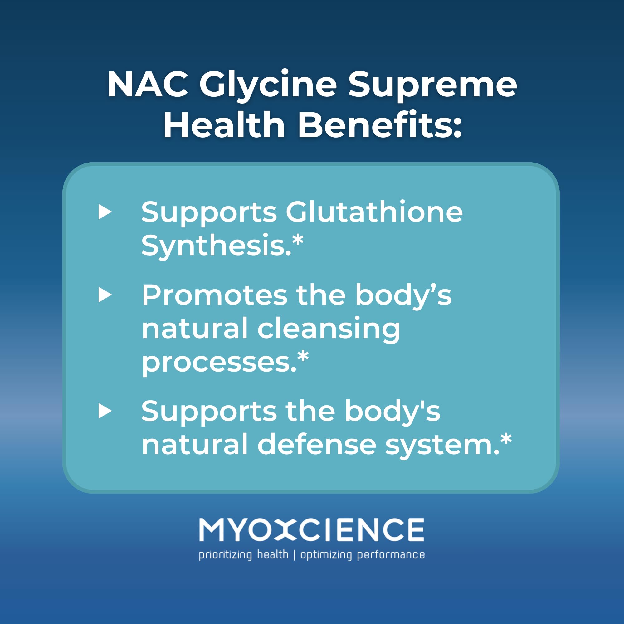 MYOXCIENCE NAC Glycine Supreme wellness shot context in daily routine