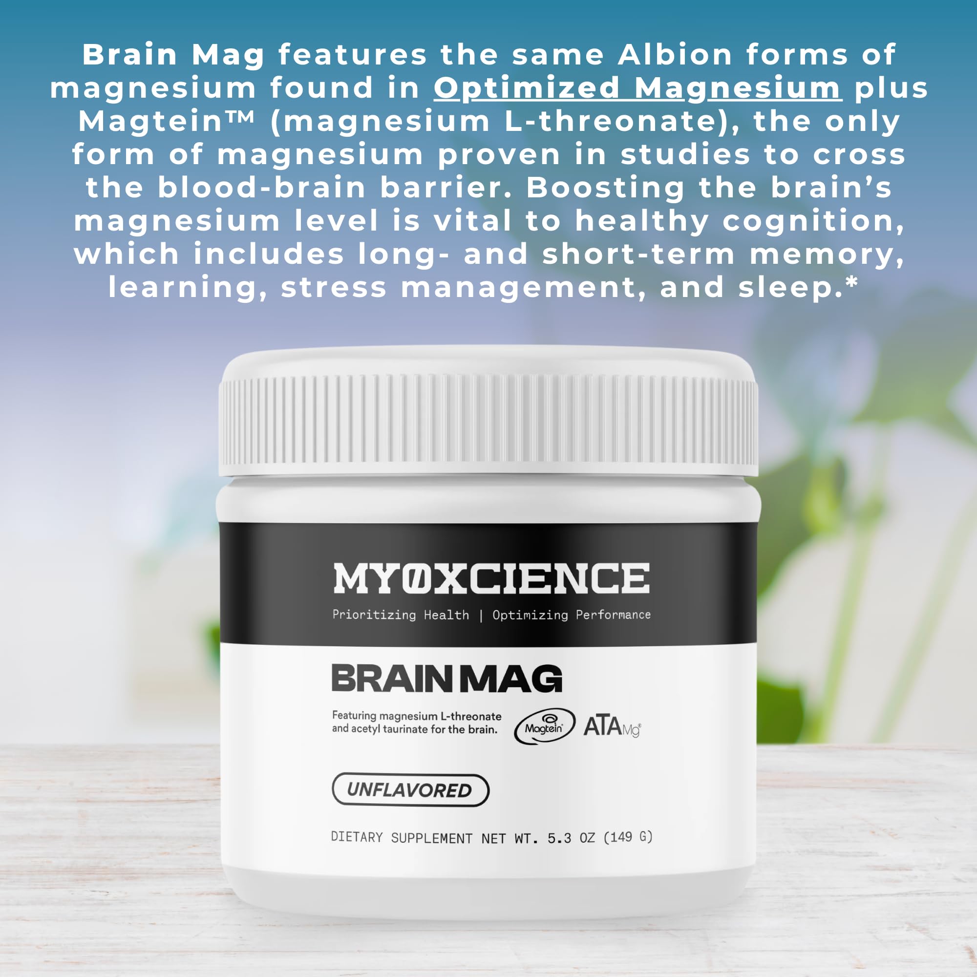 MYOXCIENCE TRAACS lysinate glycinate magnesium shows high bioavailability for daily use.