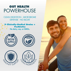 Ingredients chart for myPEAK PeakBiotic emphasizing prebiotics and polyphenols.