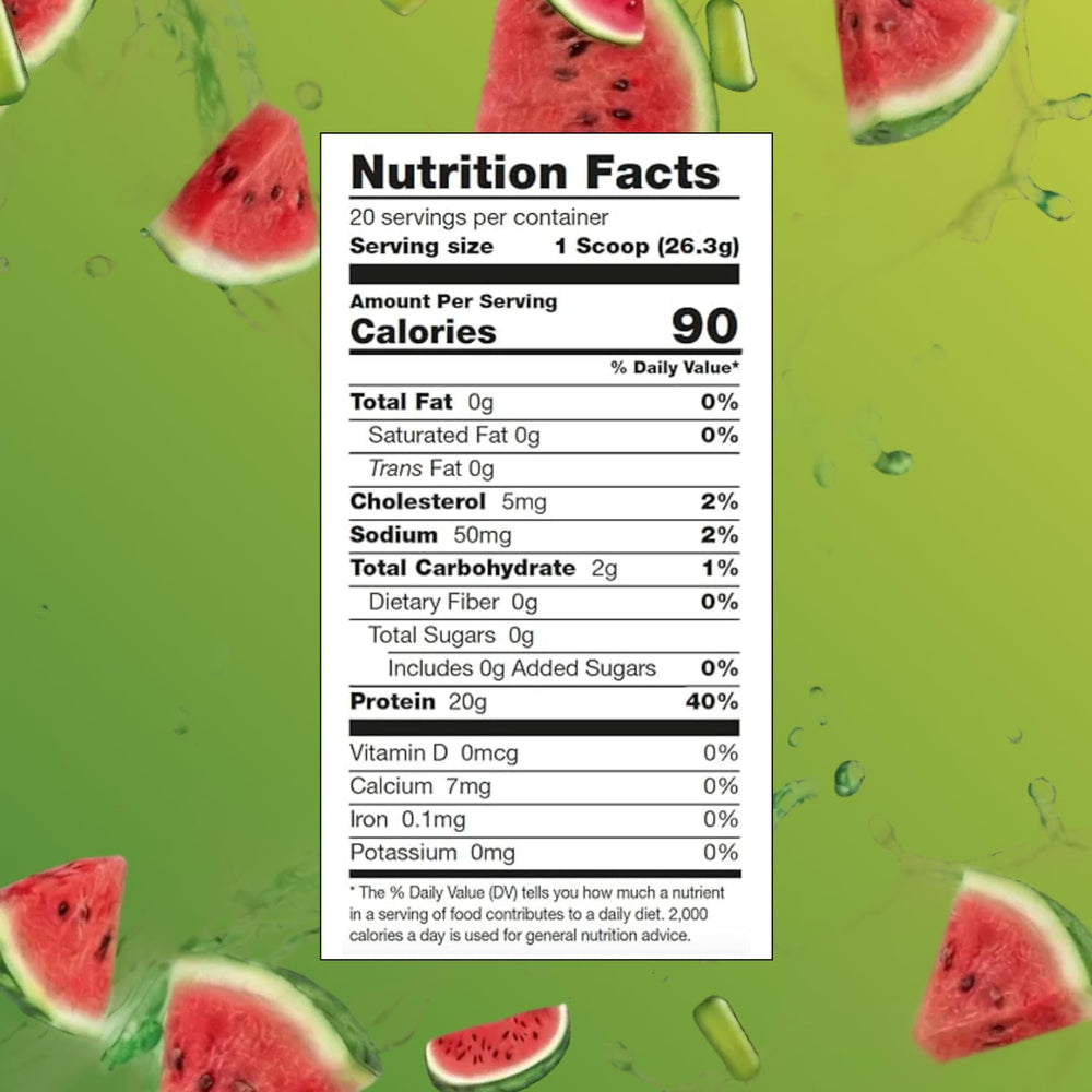 Glass of Sour Watermelon drink highlighting fruity hydration from Myprotein