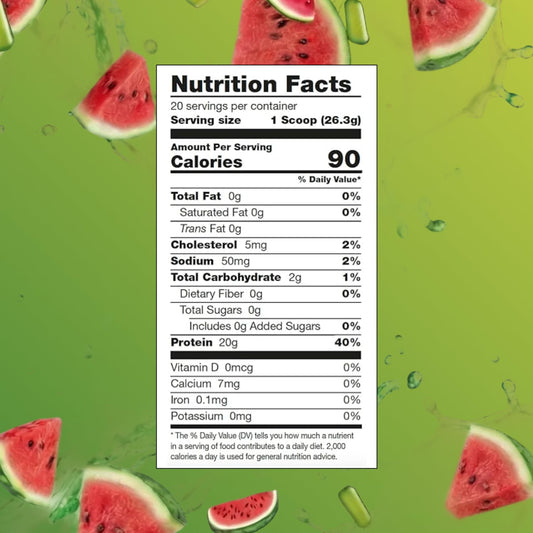 Glass of Sour Watermelon drink highlighting fruity hydration from Myprotein