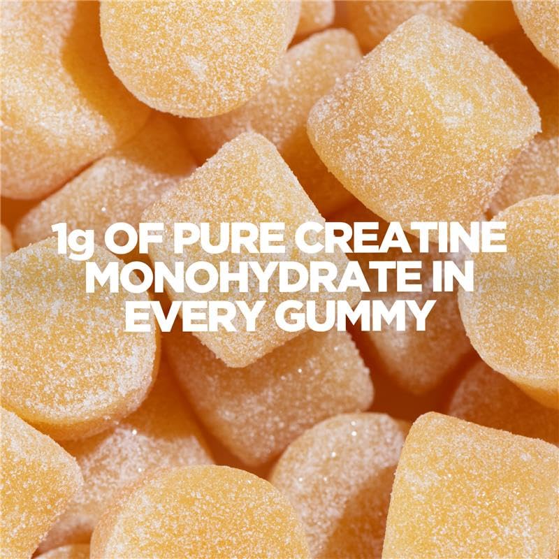 Myprotein Creatine Gummies lemon bottle as a refreshing pre- or post-workout option.