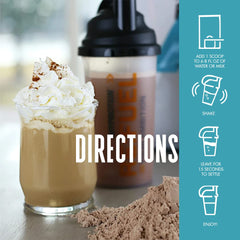 Myprotein Impact Whey Isolate Mocha nutrition label emphasizing high protein per serving.