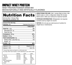 Myprotein Impact Whey Isolate Mocha on-the-go pack for travel workouts.