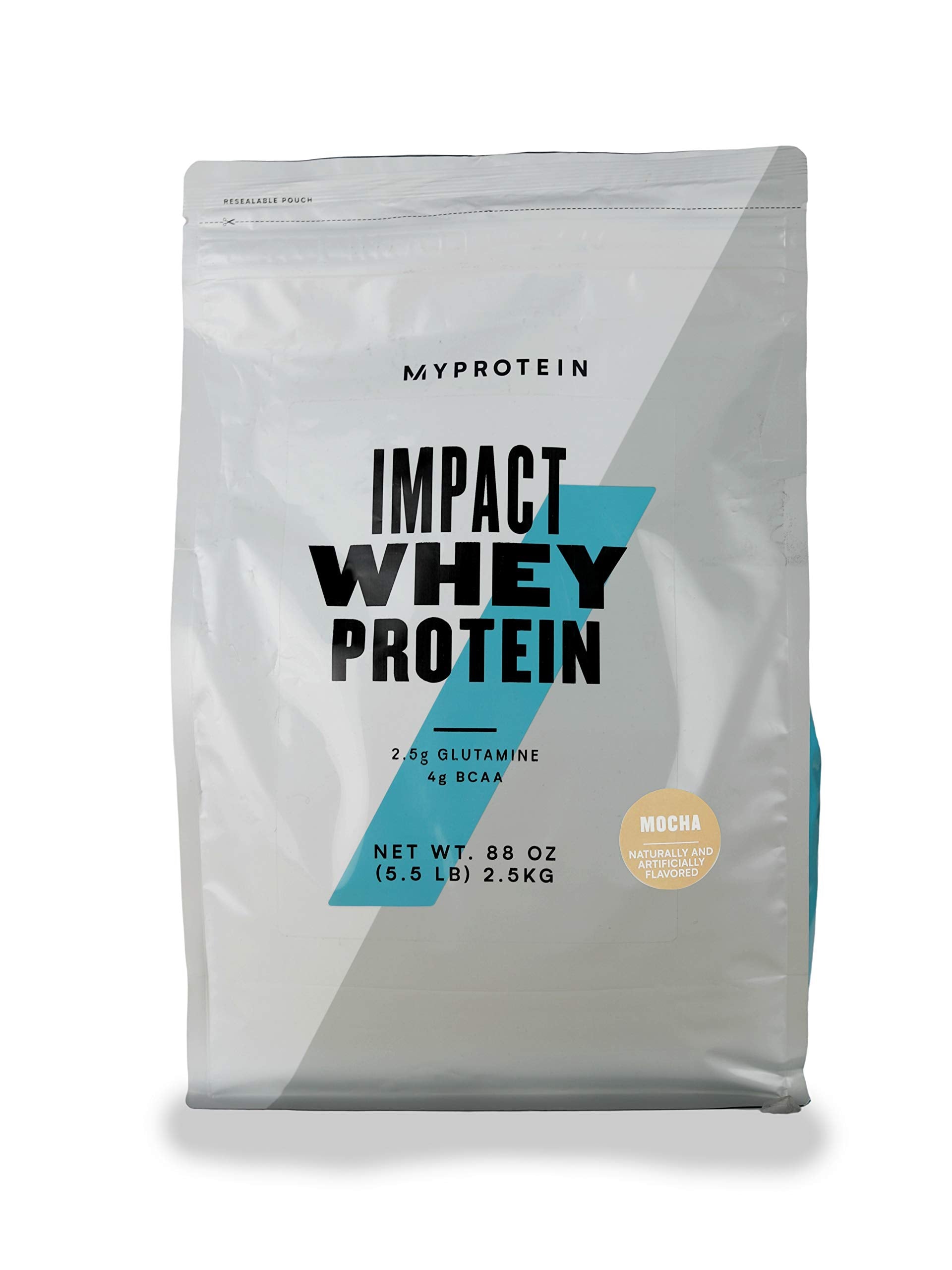 Myprotein Impact Whey Isolate Mocha tub showing a premium protein source for daily use.