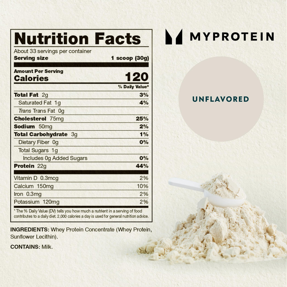 Myprotein Impact Whey product hero shot emphasizing premium whey for active lifestyles.