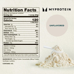 Myprotein Impact Whey product hero shot emphasizing premium whey for active lifestyles.