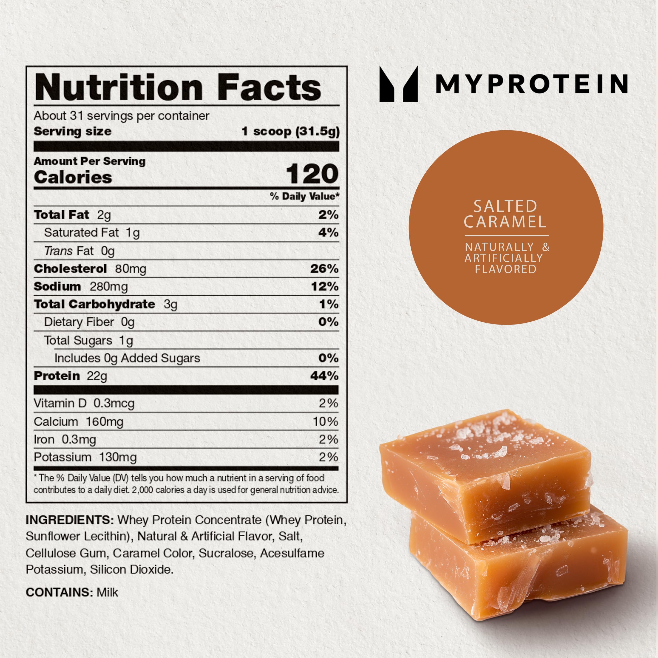 Myprotein Impact Whey Salted Caramel used in baking pancakes.