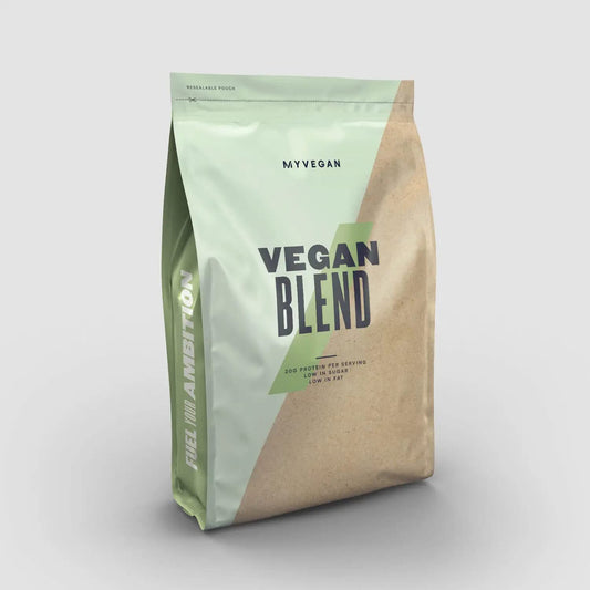 Myprotein Vegan Blend shake image showing pour for sugar-free, convenient nutrition