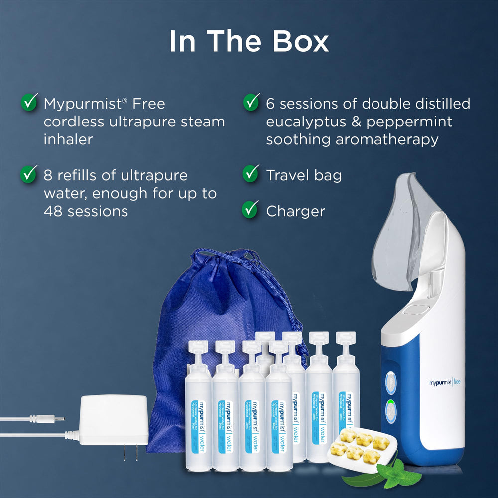 Mypurmist Free charger included for easy recharging