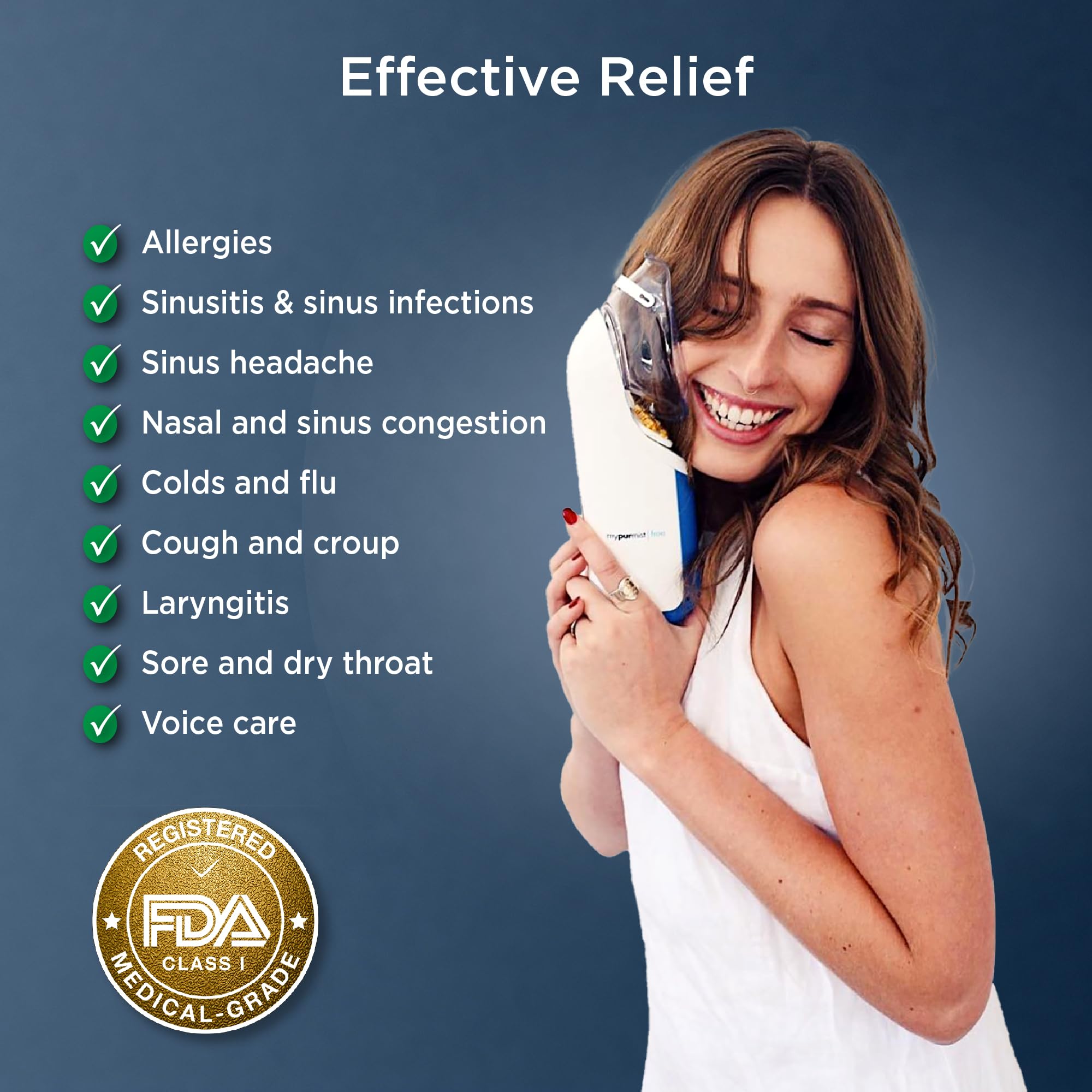 Mypurmist Free scentpad for optional aromatherapy during steam therapy