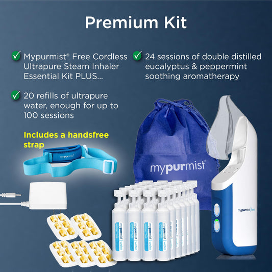 Mypurmist Free ultrapure water refills pack for extended sessions
