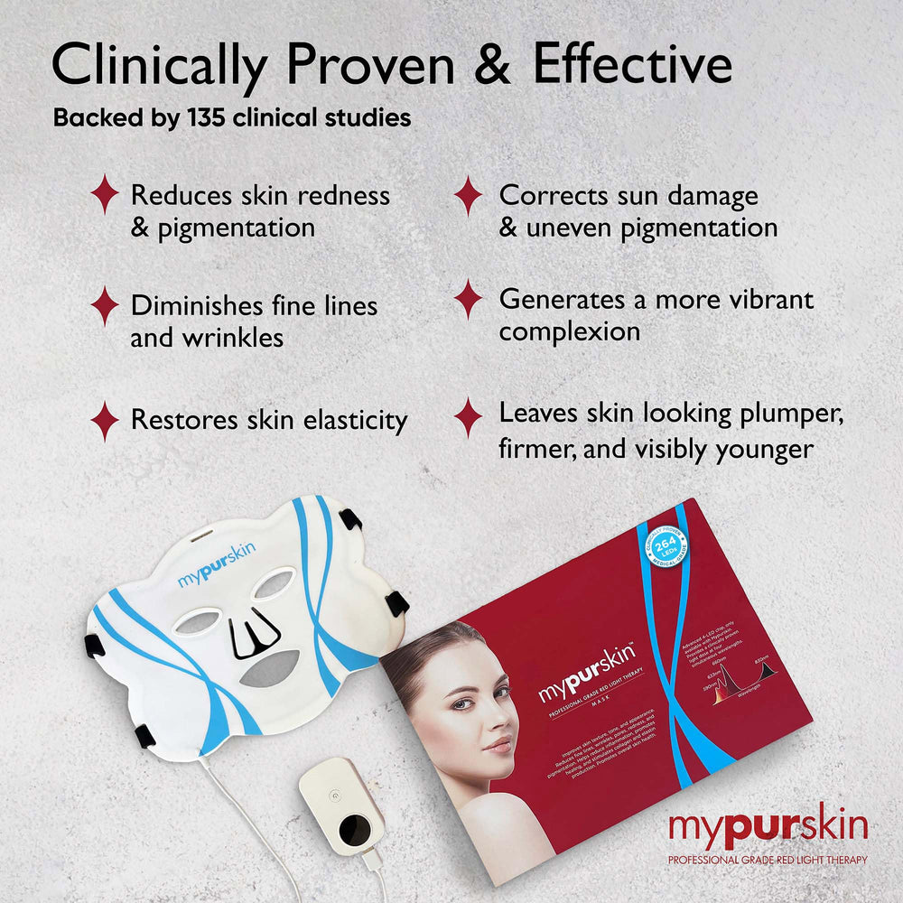 mypurskin pro-grade mask promotes collagen and hydration for plumper look