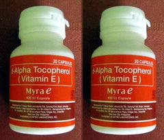 Myra E Tocopherol 400 two-bottle set for glowing skin and eye support