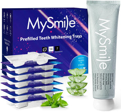 MySmile 7-day whitening trays for a brighter smile with a simple daily routine