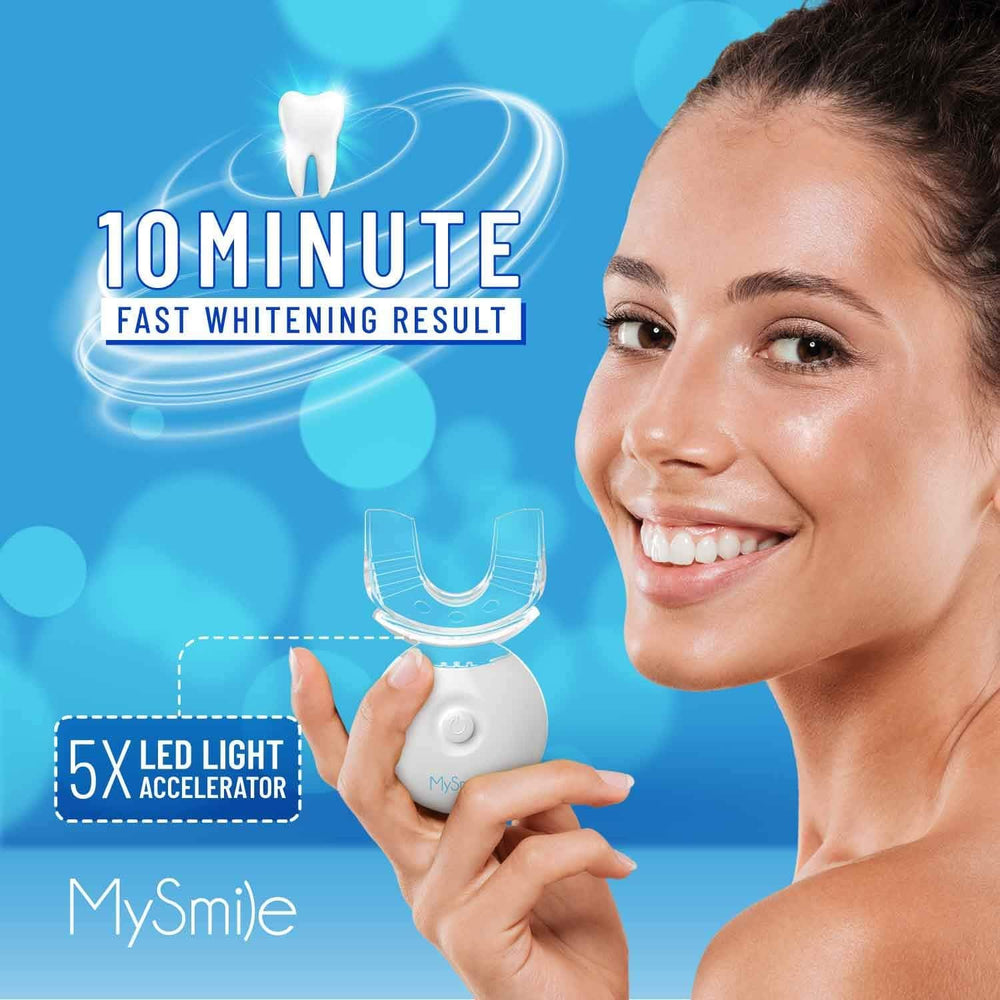 MySmile LED activation during treatment for efficient whitening