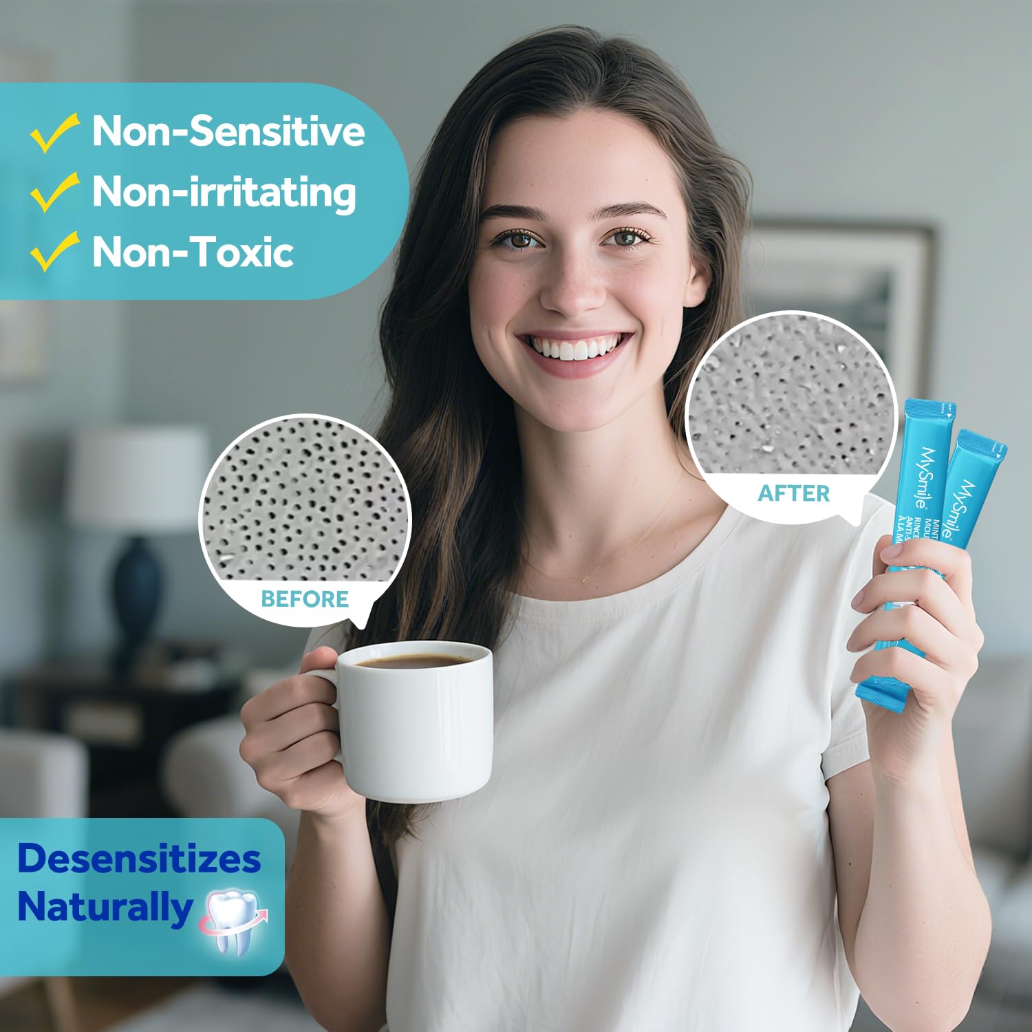 MySmile minty fresh flavor leaves breath feeling clean and revitalized