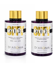 Mystic Romance Di'Aroma Mykonos bottle 120ml, elegant fragrance for tranquil rooms.