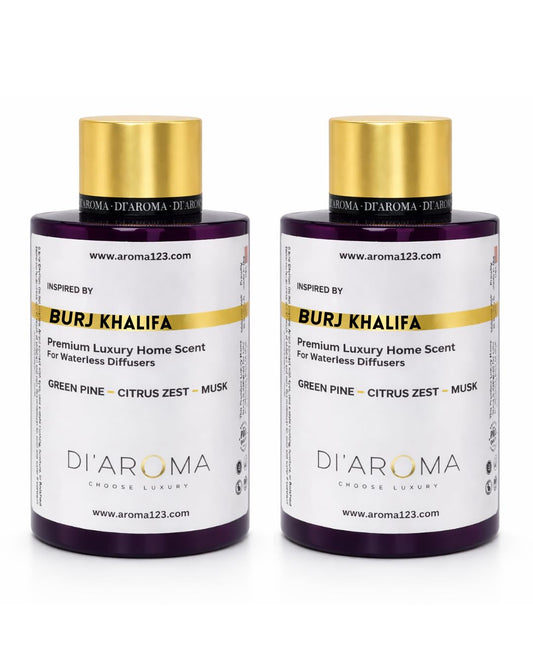 Mystic Romance DiAroma Burj Khalifa bottle two-pack for premium home scenting.