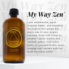 Mystic Romance My Way Zen diffuser-dispense setup; showcases versatile diffusion options.
