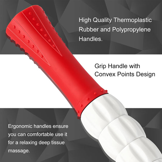 MZDXJ massage stick with two-handed grip for fascia care
