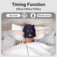 MZniros silicone mask with eye pads for comfortable wear during sessions