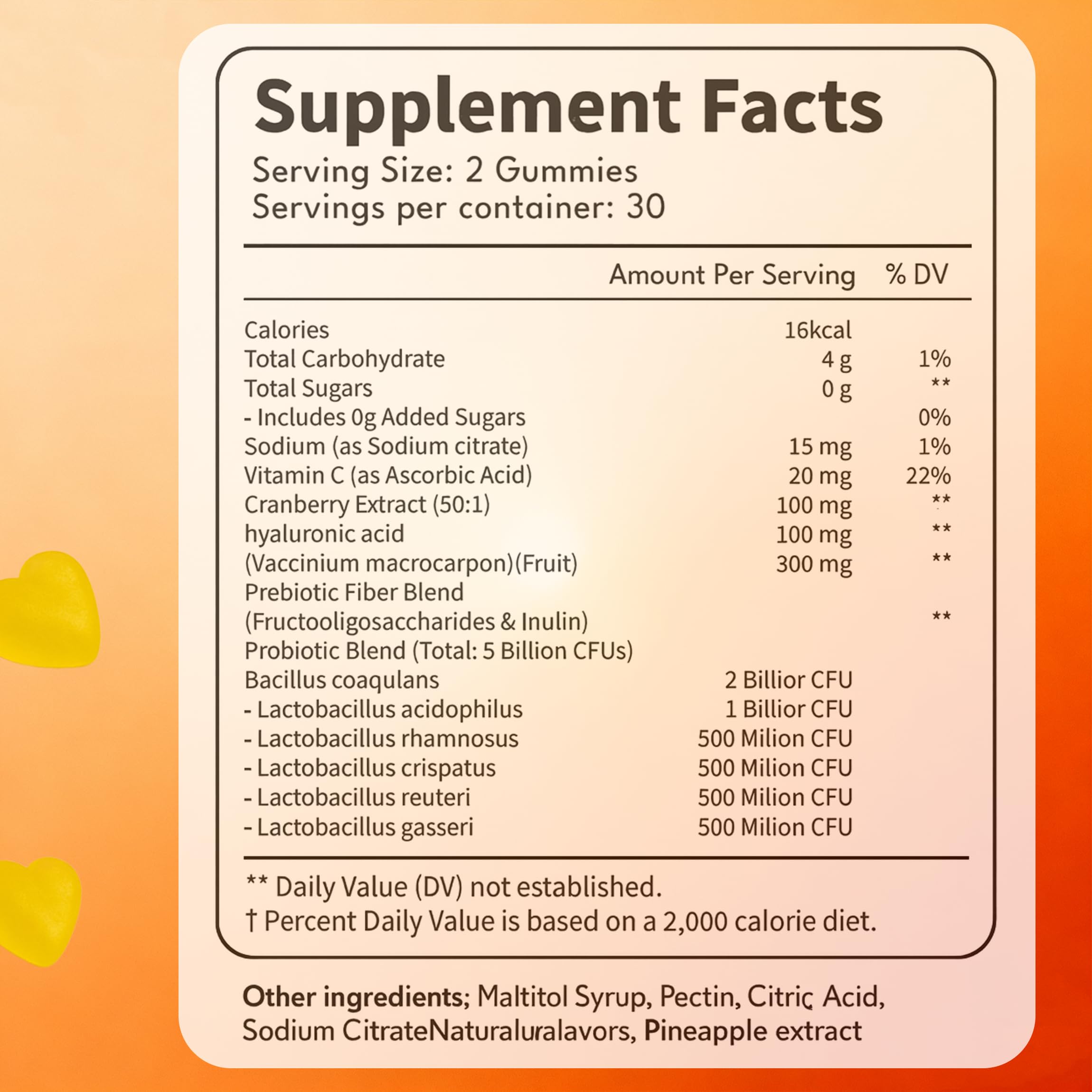 Close-up of Flora Plus Gummies showing berry texture for daily care.