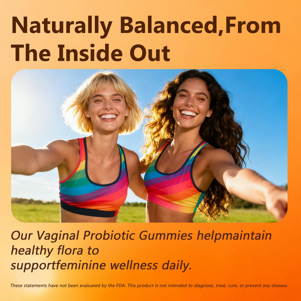 Travel-friendly Flora Plus Gummies bottle keeps you covered on the go.
