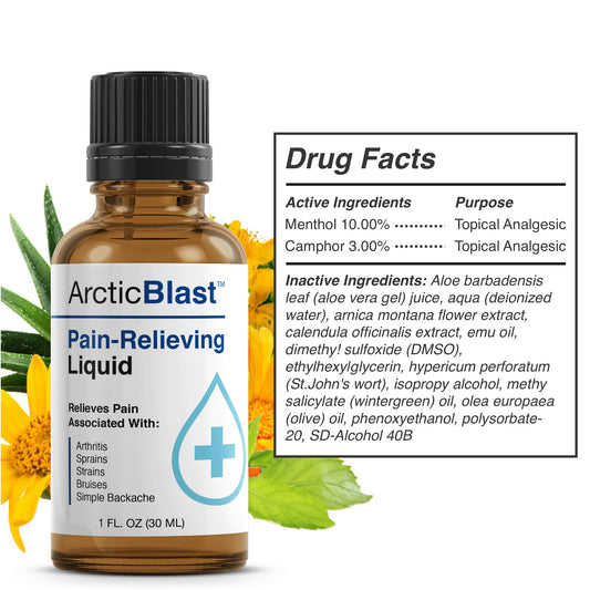 N-Labs Arctic Blast drops application on affected area for fast absorption.