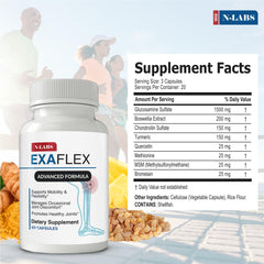 N-Labs ExaFlex capsules closeup shows premium blend.