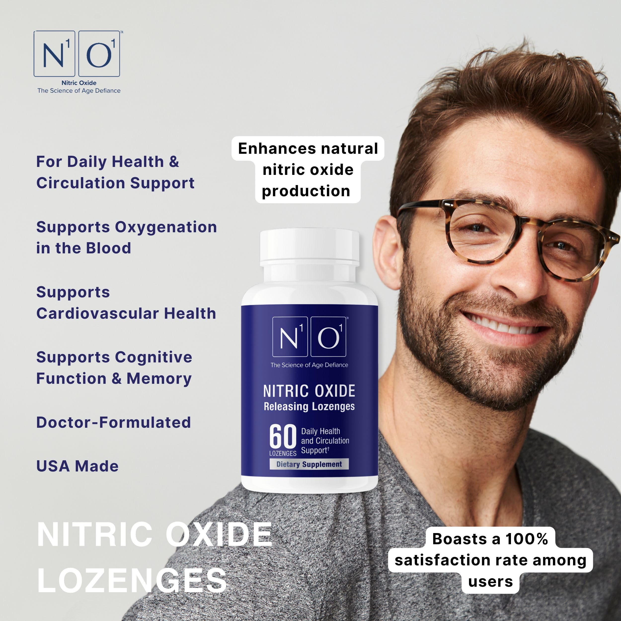 N1O1 lozenges bottle with angled view to emphasize label and origin